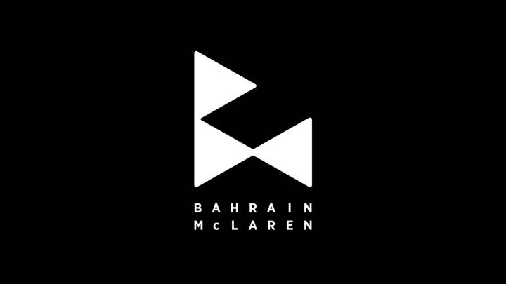 Imagen del logo del equipo Bahrain-McLaren, la nueva denominación del Bahrain-Merida para la temporada 2020.