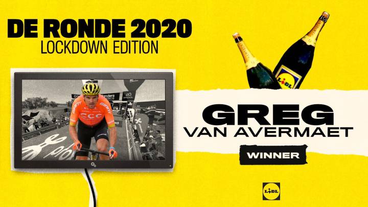 Greg van Avermaet se lleva el primer Tour de Flandes virtual