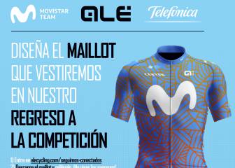El Movistar volverá a competir con un maillot diseñado por fans