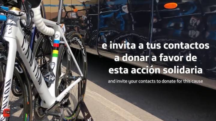 Movistar recauda 17.000 euros en el sorteo de la bici de Valverde