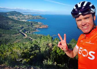 Froome vuelve a la carretera tras el desconfinamiento en Francia