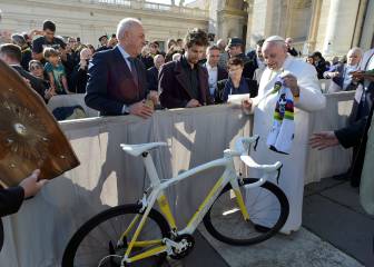 El Papa Francisco subasta la bici que le regaló Peter Sagan