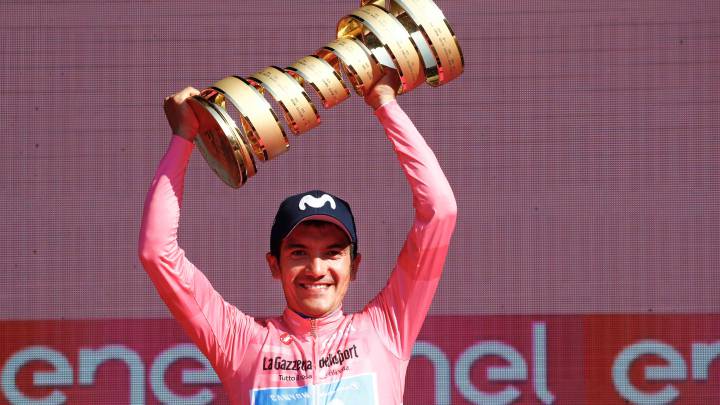 Richard Carapaz en el Giro de Italia.