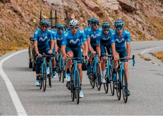 Movistar Team se prepara en los Pirineos