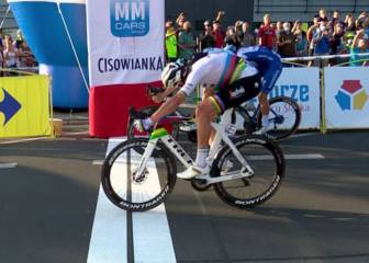 Pedersen estrena el arcoíris con foto finish en el Tour de Polonia