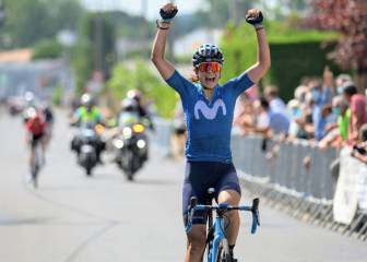 Sheyla Gutiérrez devuelve la sonrisa al Movistar Team