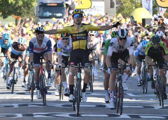 El clasicómano Van Aert gana al esprint la etapa del miedo