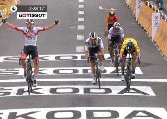 Pogacar se impone, Roglic es el nuevo líder y Landa mejora