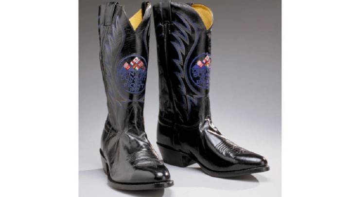 Las botas de cowboy del presidente Clinton