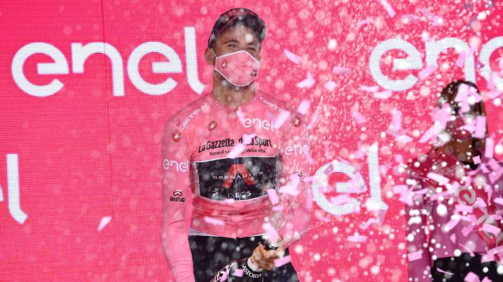 "Veía el Giro en la TV hasta hace poco... y ahora voy de rosa"
