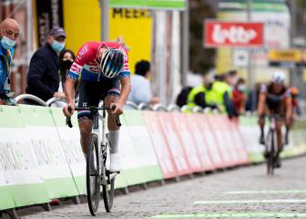 Exhibición de Van der Poel en el Bincbank Tour y a Lieja