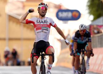 Ulissi gana la segunda etapa ante Sagan; Ganna sigue líder