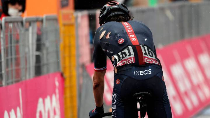 Geraint Thomas abandona en el Giro con fractura de pelvis