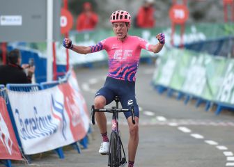 Carapaz se pone líder y Hugh Carthy gana la etapa