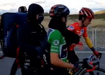 Roglic se dirigió a Carapaz tras conquistar su segunda Vuelta