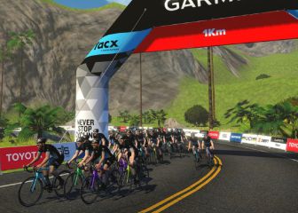 El pelotón se pasa al rodillo en los Mundiales de Ciclismo de Esports