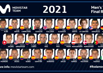 El Movistar cierra su plantilla para 2021 con 29 corredores