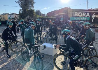 El 3º clasificado del último Giro, hospitalizado por un atropello