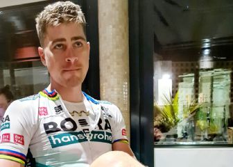 Peter Sagan sufre una caída entrenando en Canarias