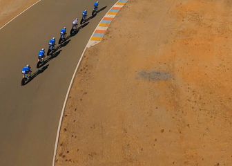 Impresionantes imágenes del Movistar Team a vista de dron con RAW