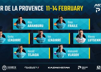 Los Izagirre, Aranburu y Fraile, en el Astana para La Provenza