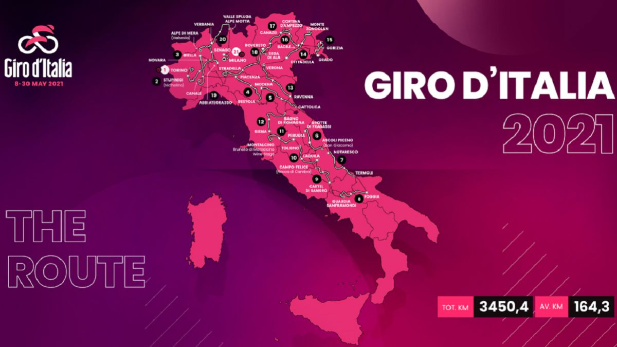 Giro Italia 2021: recorrido, etapas, y cuándo empieza AS.com