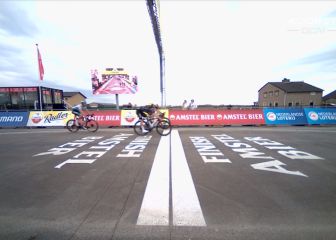 Van Aert se impone a Pidcock tras la foto finish; Valverde, 5º