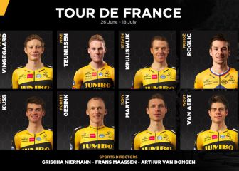 Vingegaard suplirá a Dumoulin en el Jumbo-Visma en el Tour