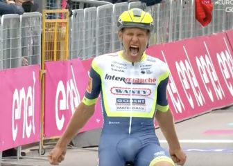 Van der Hoorn da a la fuga su primer éxito en este Giro
