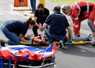 Landa se despide del Giro: la clavícula y cinco costillas rotas