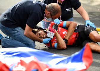 Grave caída y adiós de Landa