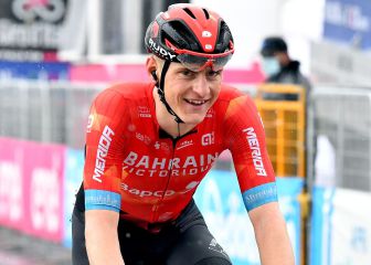 Mohoric y su dura caída en el Giro: 