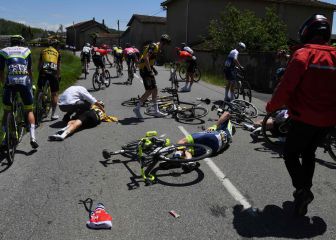 Dolor sobre el asfalto camino de Sant-Vallier
