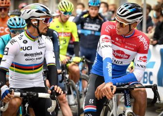 Alaphillipe y Van der Poel, en Suiza con Soler y Carapaz