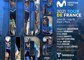 Movistar, al Tour con Valverde, Mas, Soler y Superman López