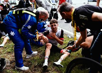 Las imágenes de las caídas masivas de la etapa del Tour