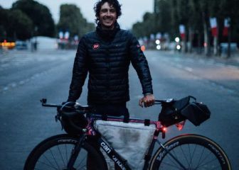 Morton acaba cinco días antes su Tour solidario y en solitario