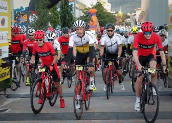 Mil corredores y mucha nostalgia en la cicloturista La Induráin