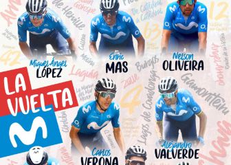 López, Mas y Valverde liderarán al Movistar en La Vuelta