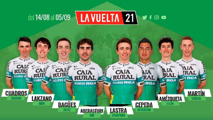 Presentación del equipo Caja Rural - Seguros RGA para la Vuelta Ciclista a España 2021.