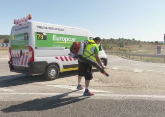 De árboles caídos a agujeros en la carretera: así protegen a los ciclistas y el recorrido
