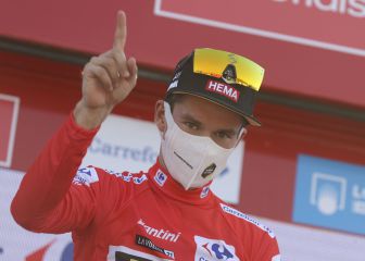 Roglic, situación nueva: en el primer día de descanso de rojo