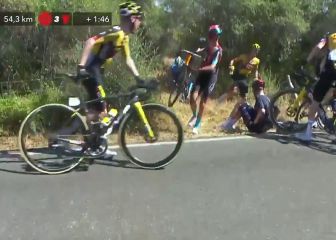 La secuencia en la que la mala suerte volvió a atrapar a Roglic