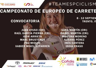 Ayuso y Sara Martín liderarán a los equipos sub-23 de España en el Europeo