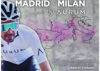 Alberto Contador cumplirá su reto Madrid-Milán by Aurum desde el 6 de septiembre