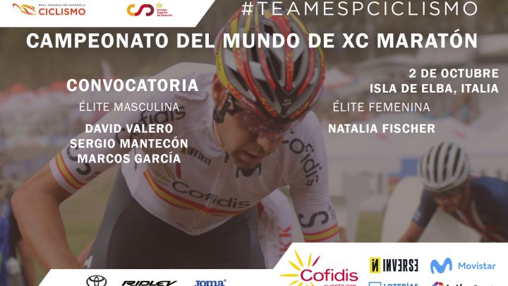 Cartel con la convocatoria del equipo de España para el Mundial de XC Maratón 2021 en la Isla de Elba.