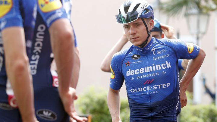 El ciclista belga Remco Evenepoel, antes de tomar la salida en la decimoquinta etapa del Giro de Italia 2021.