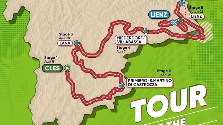 El Tour de los Alpes 2022 se presenta con duras etapas