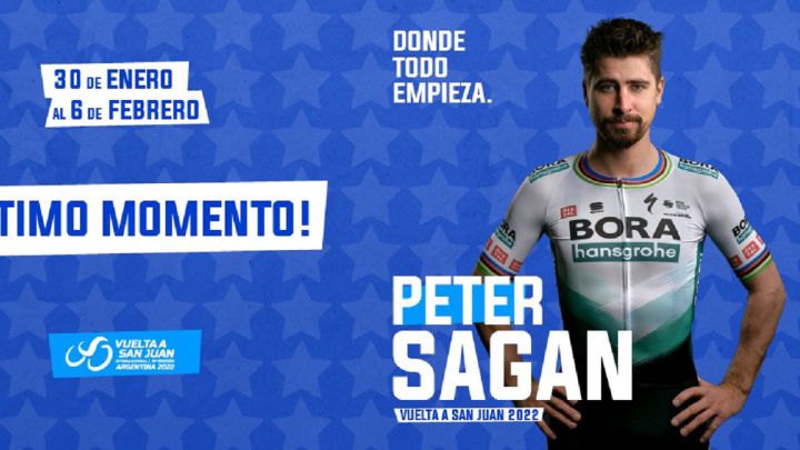 Sagan empezará la temporada 2022 en la Vuelta a San Juan