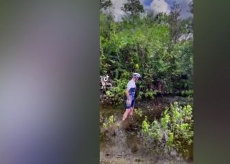 ¿Qué hace Froome? Su vídeo con un cocodrilo que ya guardan las cuentas 'Out of context'